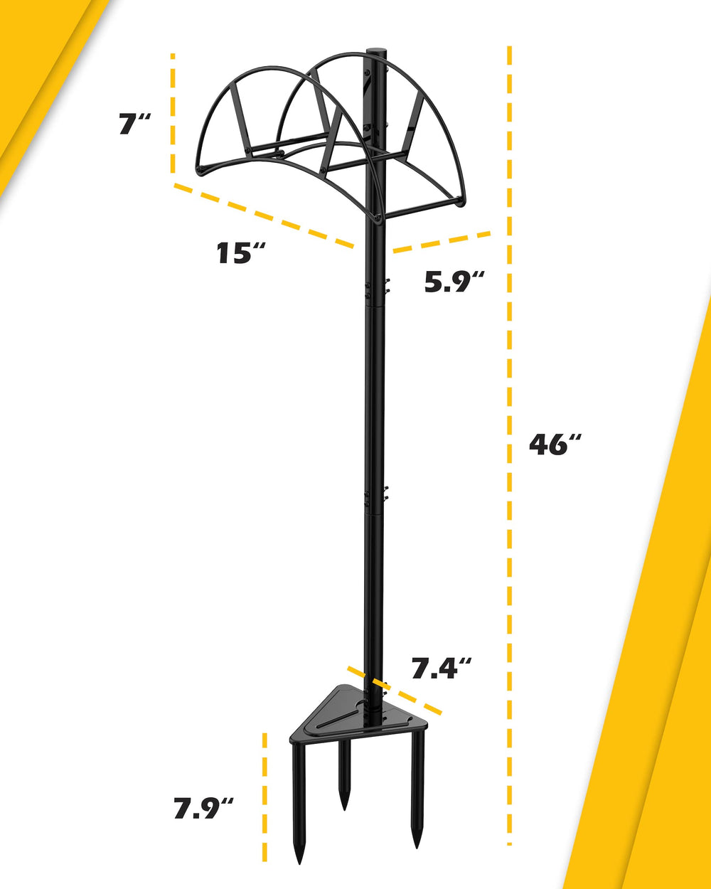 Suchek with hose for scale illustrating compact footprint and capacity benefit
