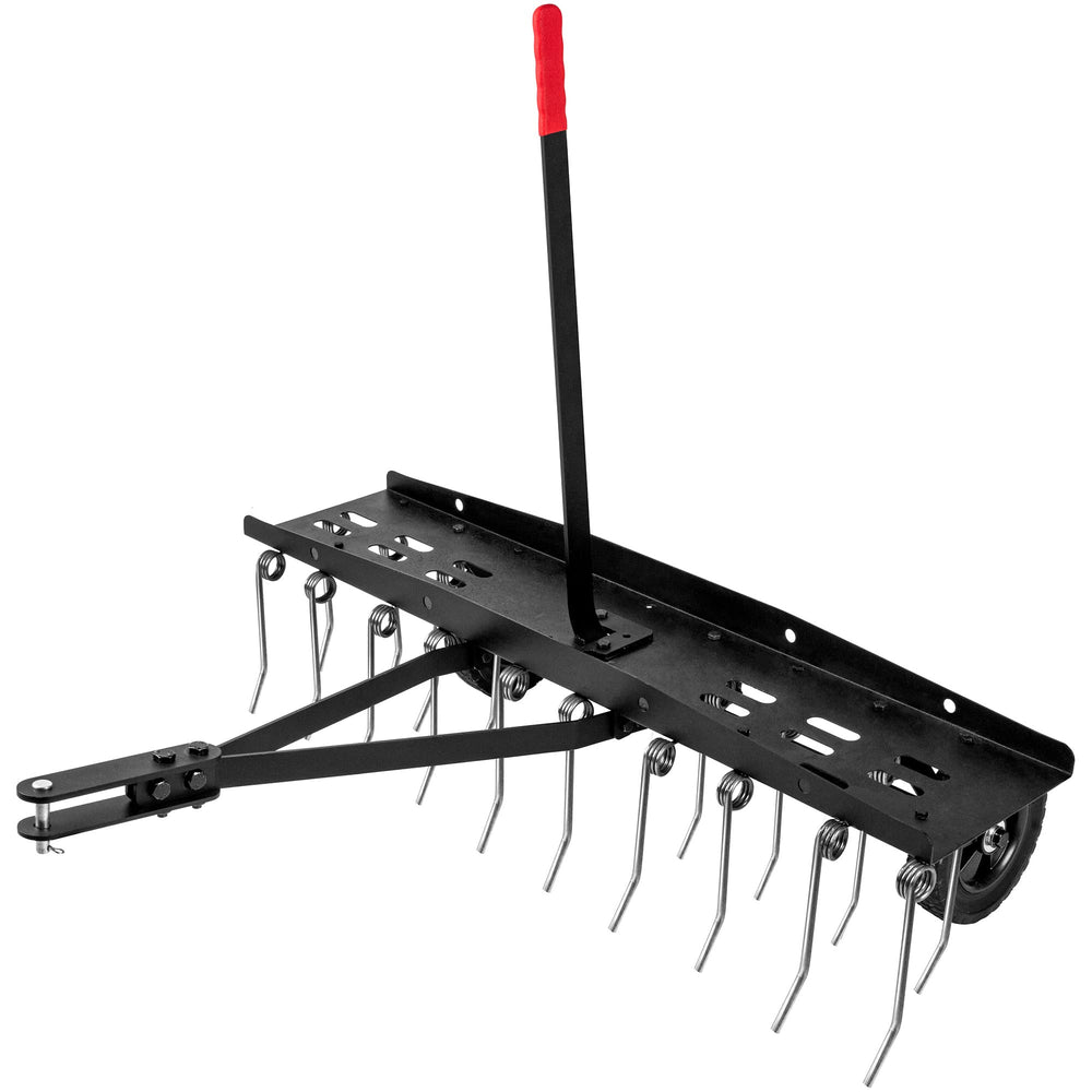 Suchtale front view showing full 40-inch dethatcher for efficient coverage