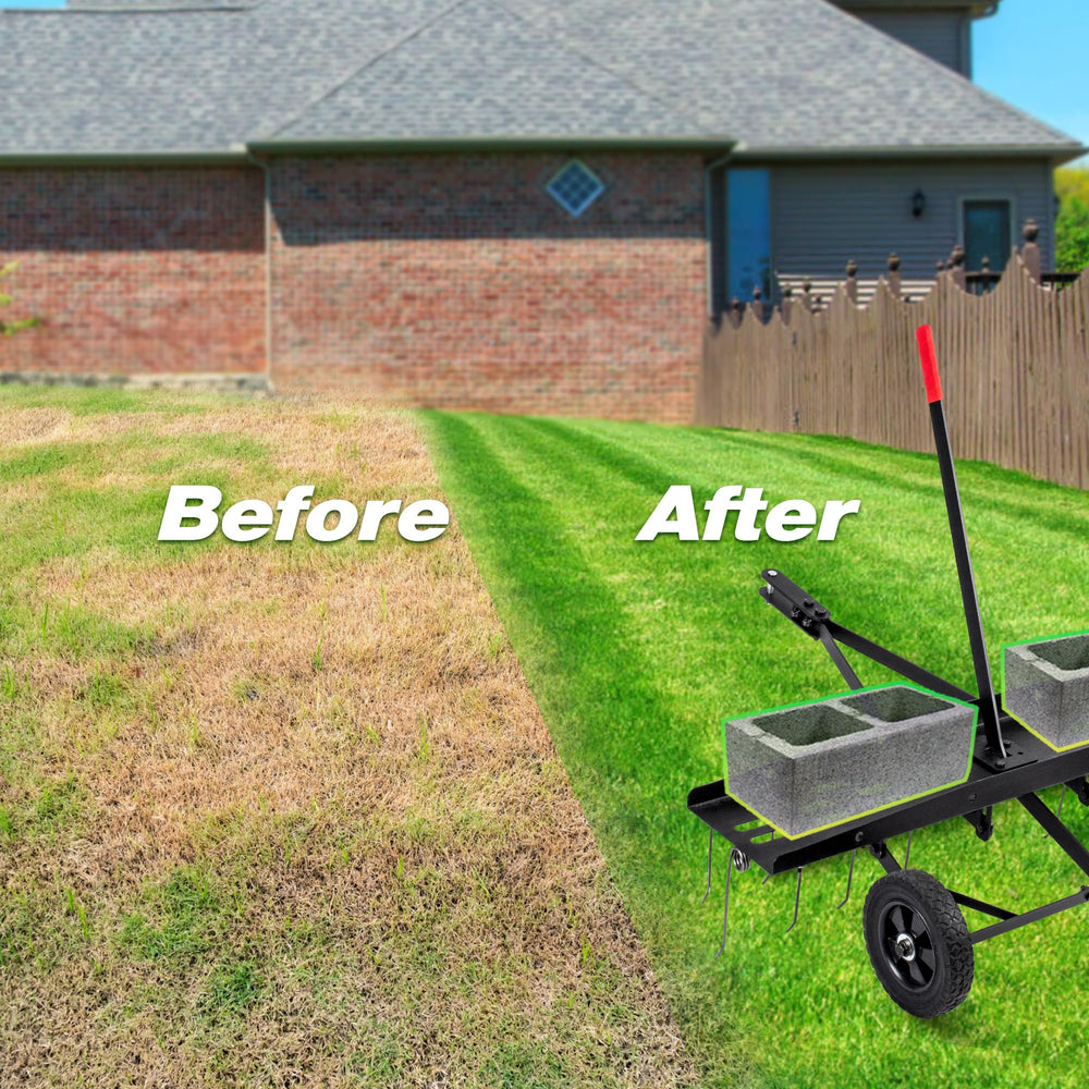 Suchtale size comparison next to person showing scale for large lawns
