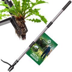 Suchtale front view of 46 inch weed puller showing full tool for easier weeding