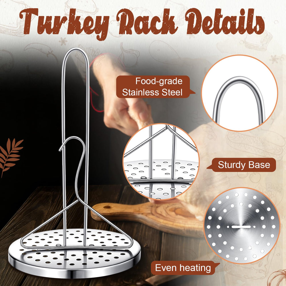 Suclain thermometer inserted into turkey showing accurate temperature monitoring benefit