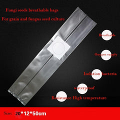 SUCOHANS bag filled with substrate demonstrating capacity and even distribution for consistent colonization