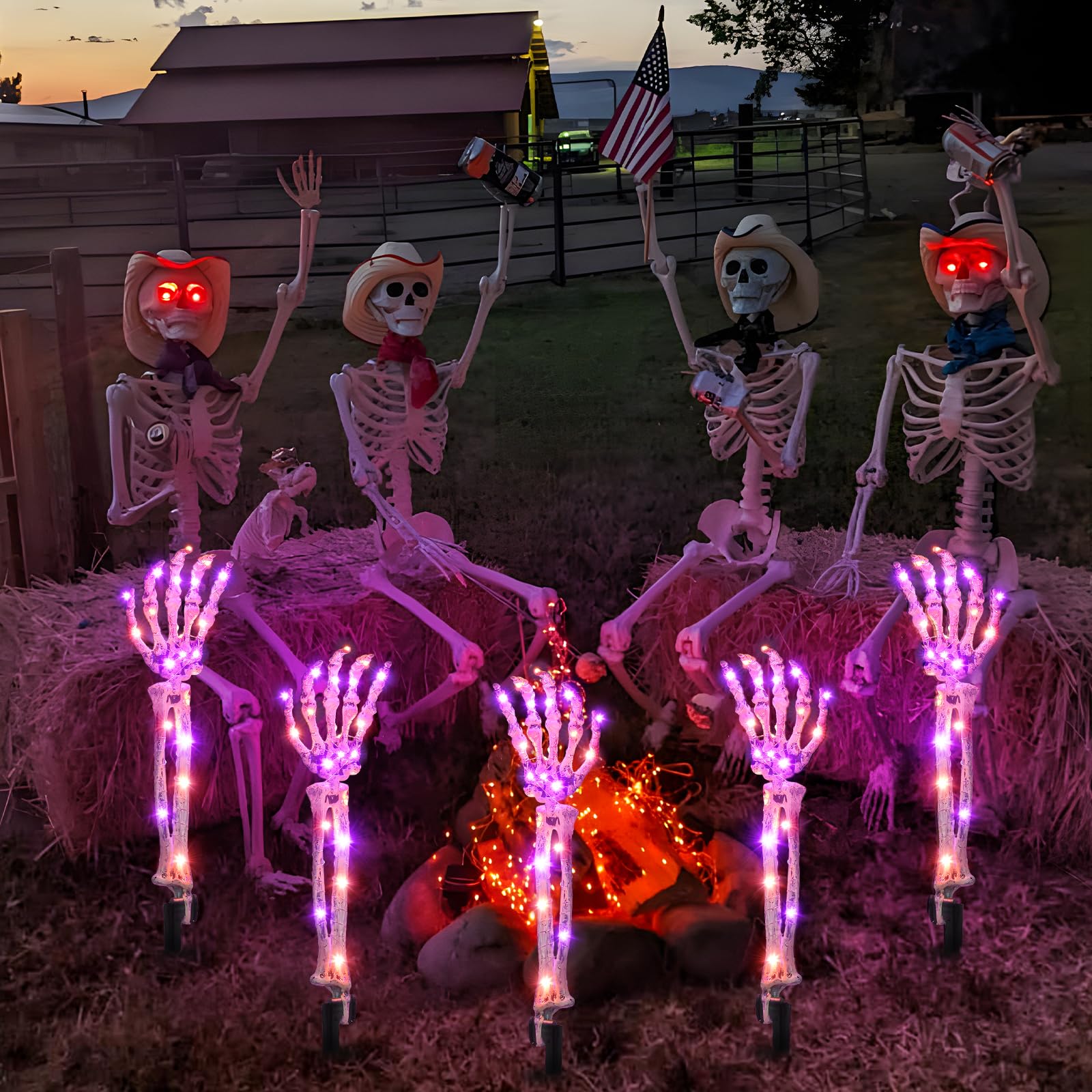 Sucolite arms in a party lawn scene delivering eye-catching decoration