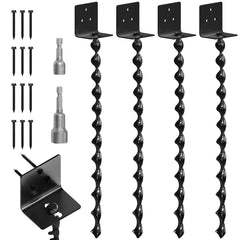 Suemoss front packaging showing four anchors and kit hardware for durable anchoring