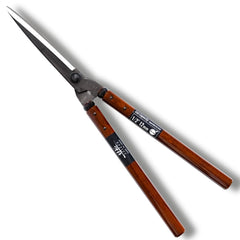 SUIZAN hedge shears front view showing balanced design and smooth cutting action