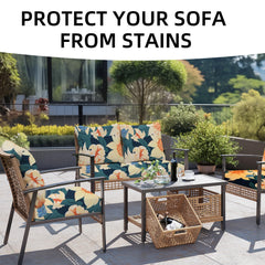SUKAIKEQA back cushion cover detail highlighting wide elastic hem for secure hold and easy removal