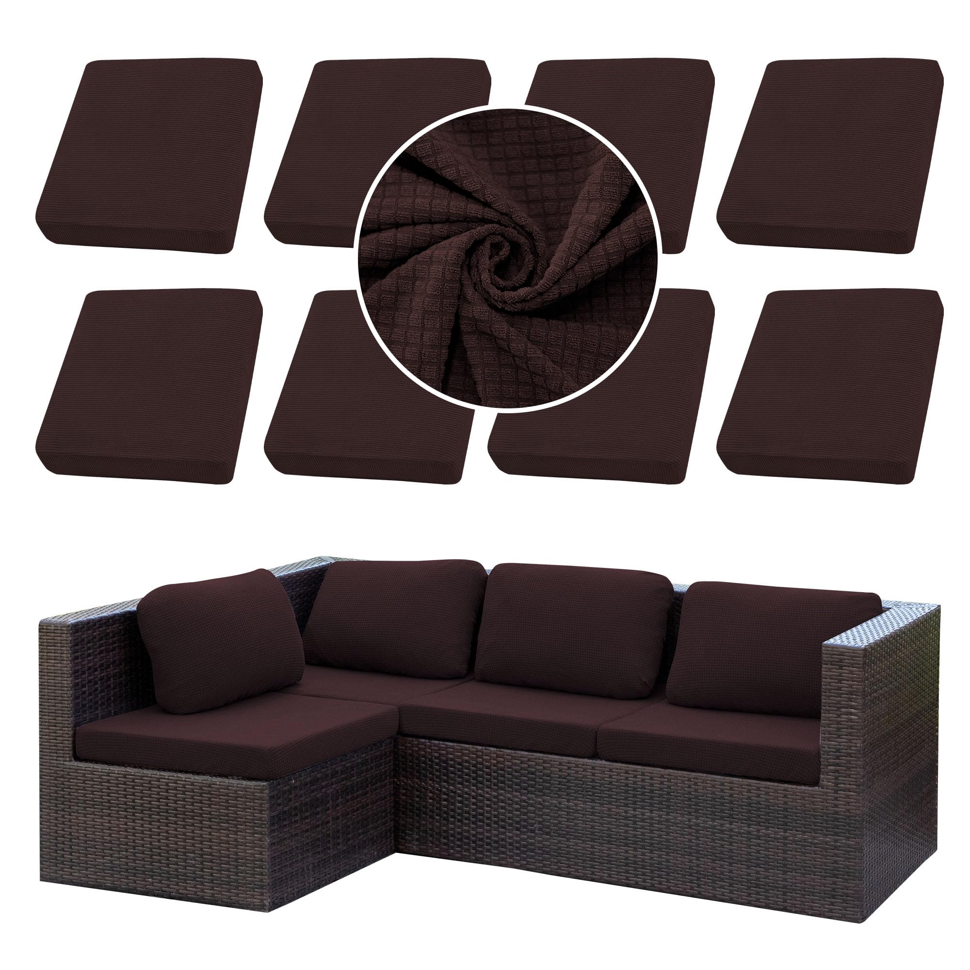SUKAIKEQA front view of 8PCS cover set showing neat packaging and complete set benefit