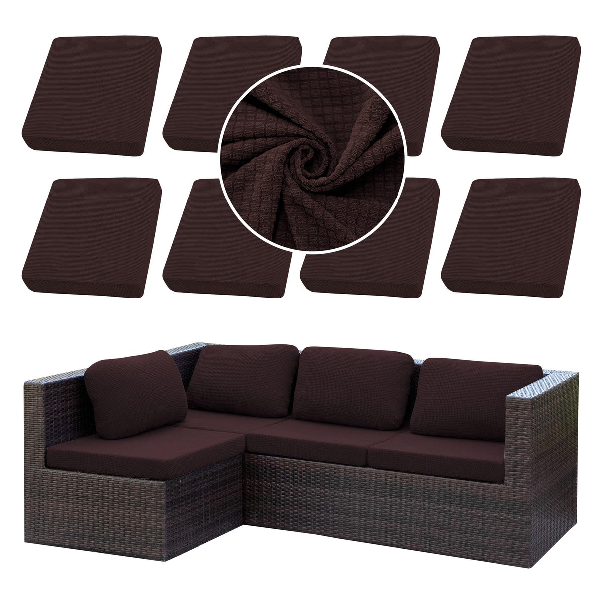 SUKAIKEQA front view of 8PCS cover set showing neat packaging and complete set benefit