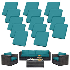 SUKAIKEQA front view of 14-piece patio cover set showing neat packaging and included pieces