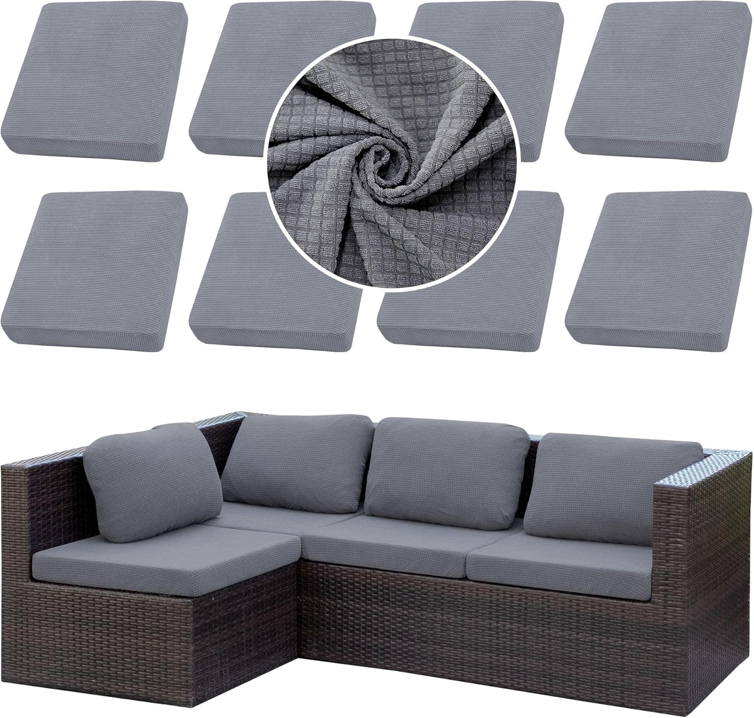 SUKAIKEQA front view on patio sofa showing refreshed seating and curb appeal