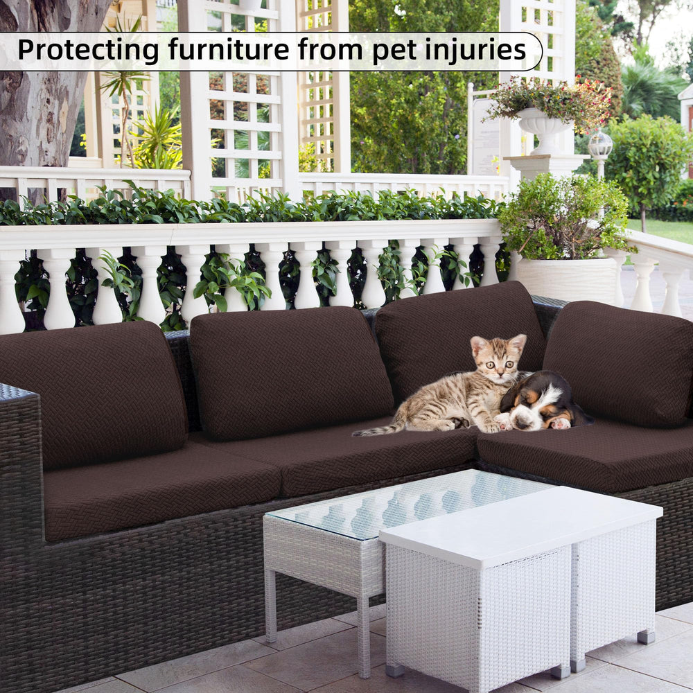 SUKAIKEQA covers on backyard sectional demonstrating coordinated outdoor styling benefit