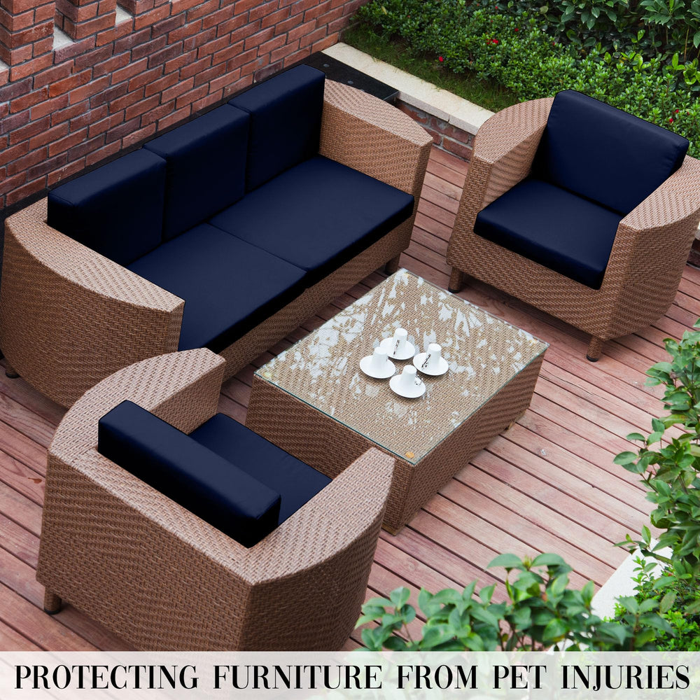 SUKAIKEQA covered patio chairs in lifestyle scene improving outdoor decor