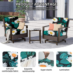 SUKAIKEQA seat cover fitted on patio sofa offering protection and new color