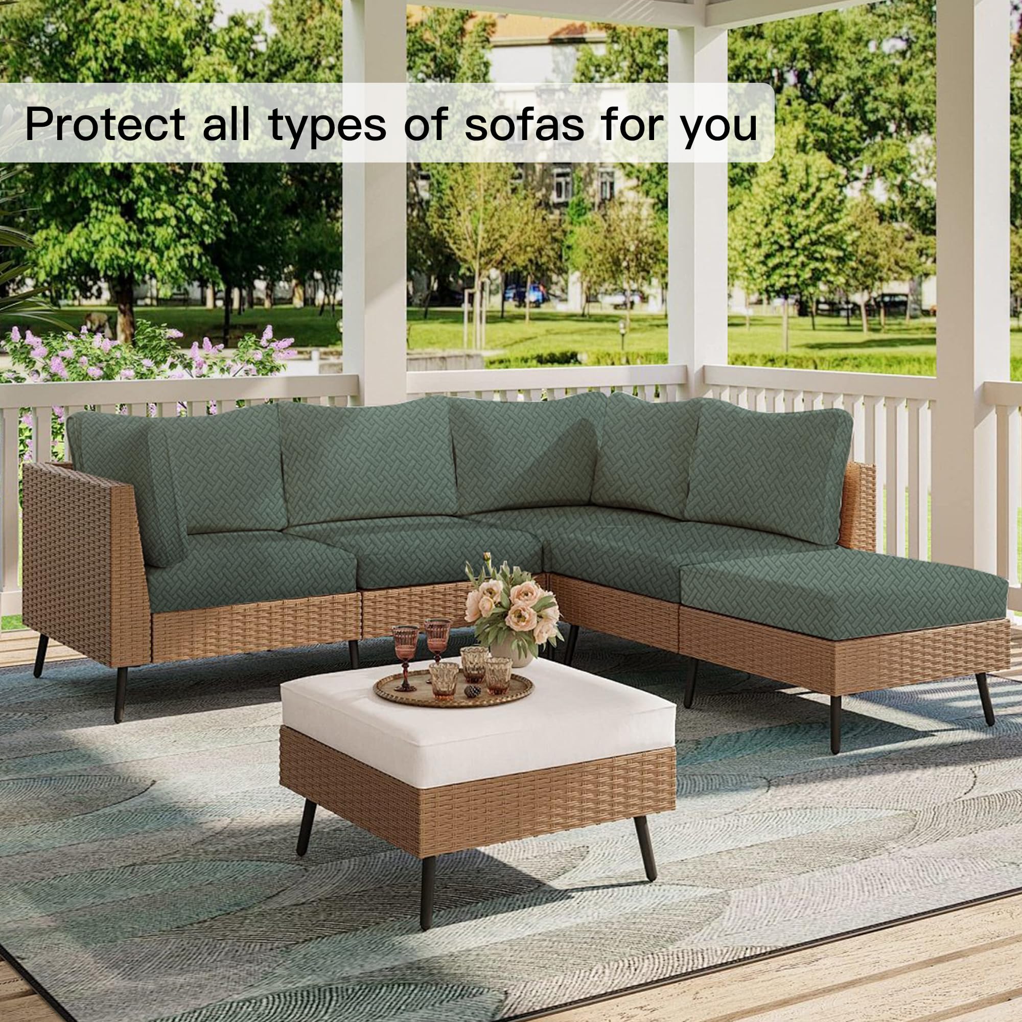 SUKAIKEQA elastic edge detail securing cover to cushion for stability