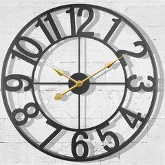 SUKYING front view of large outdoor clock showing bold readable face and benefit of clear time visibility