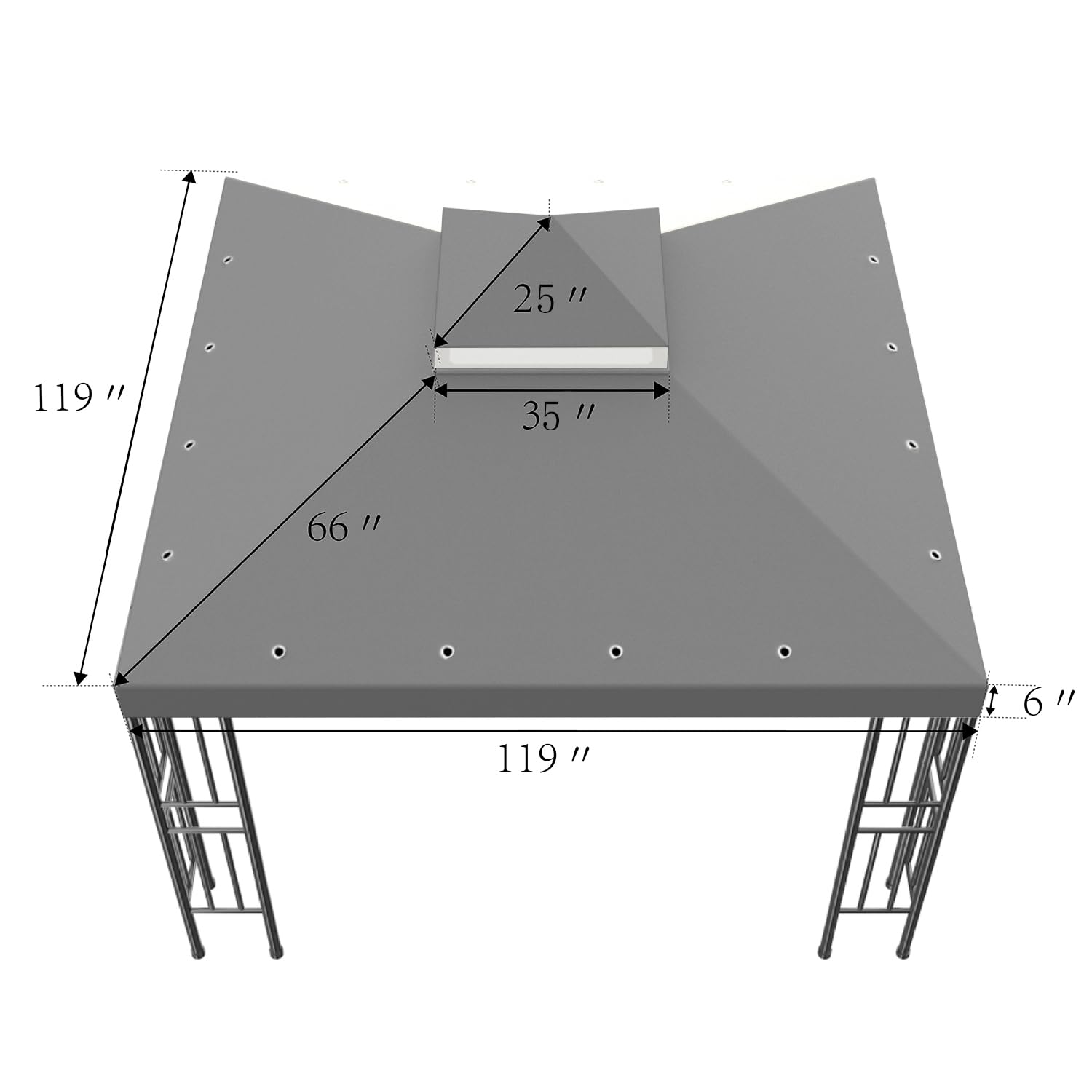 Sumfaller canopy installed in a backyard providing shade and comfortable outdoor use
