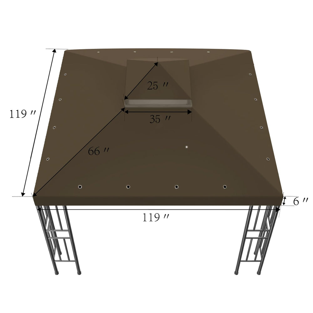 Generic Sumfaller installed canopy outdoors demonstrating weather protection