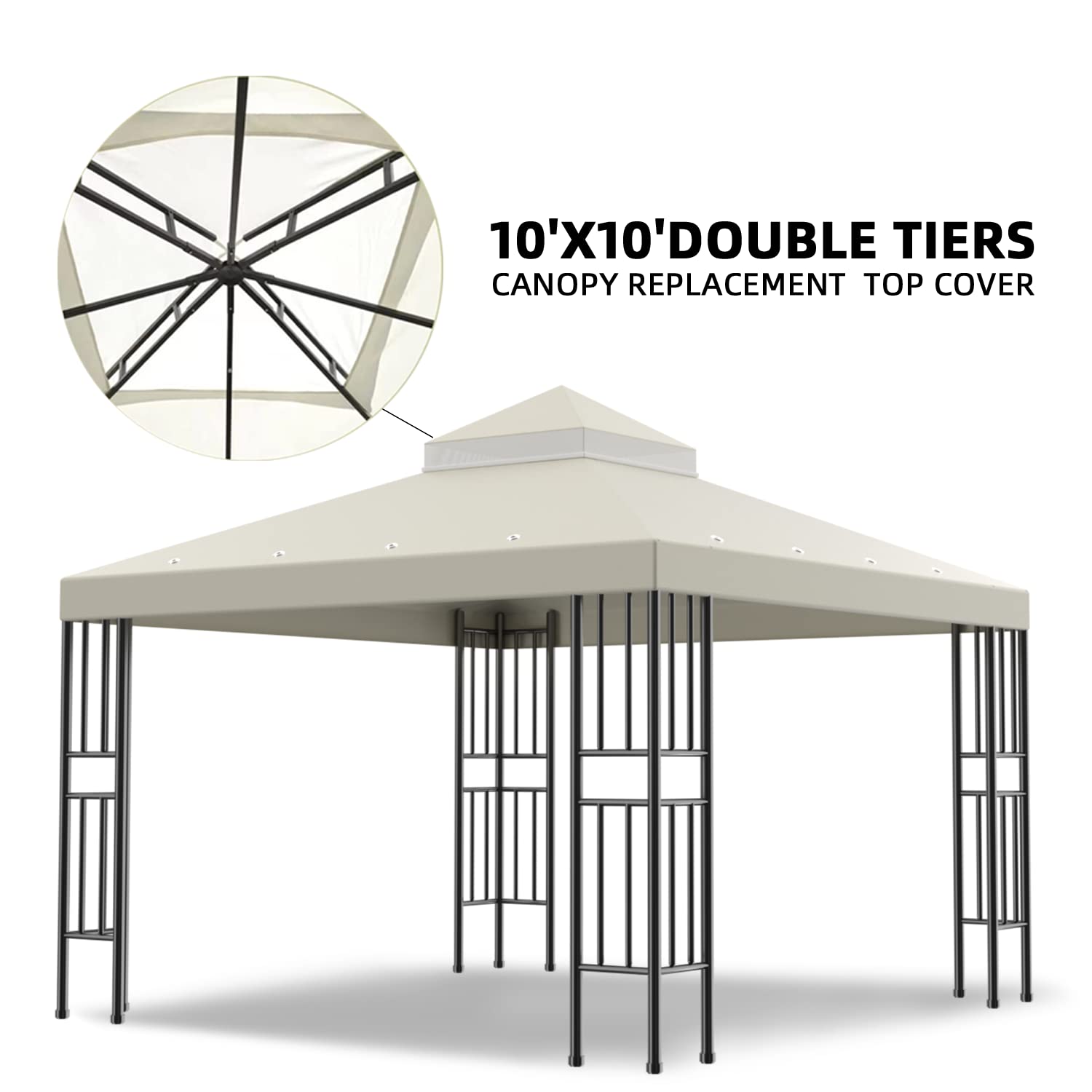 Sumfaller top-tier detail highlighting double-tier vent for improved airflow