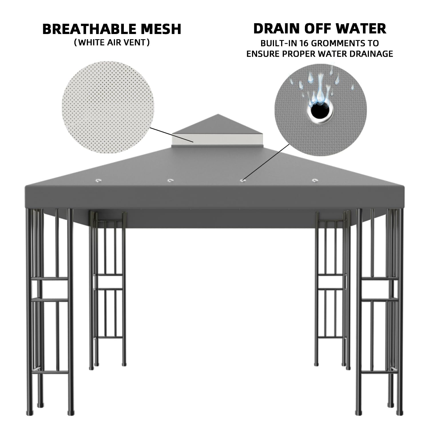 Sumfaller fabric texture with waterproof coating indicating water resistance