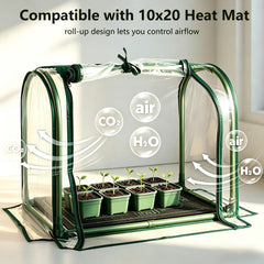 SUMGROW close-up of roll-up zipped panel for easy access and care