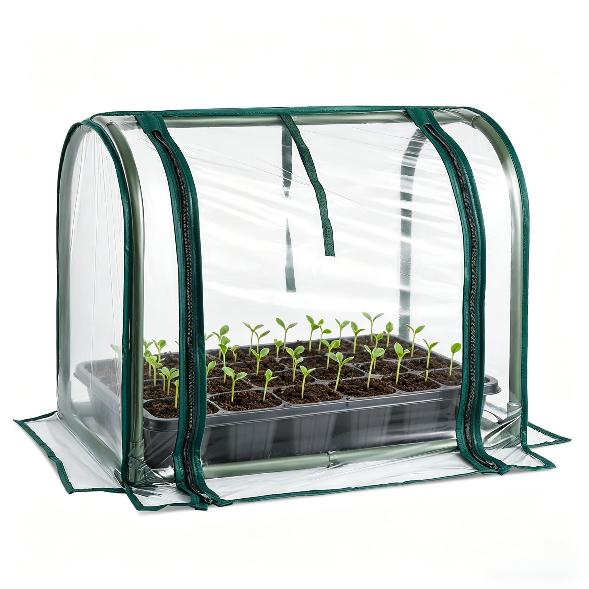 SUMGROW front view tabletop greenhouse showing compact space-saving design