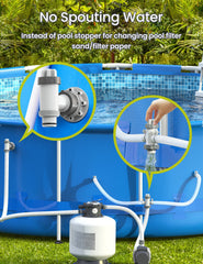 SUMMERBUDDY plunger valve mounted on pump showing easy installation benefit