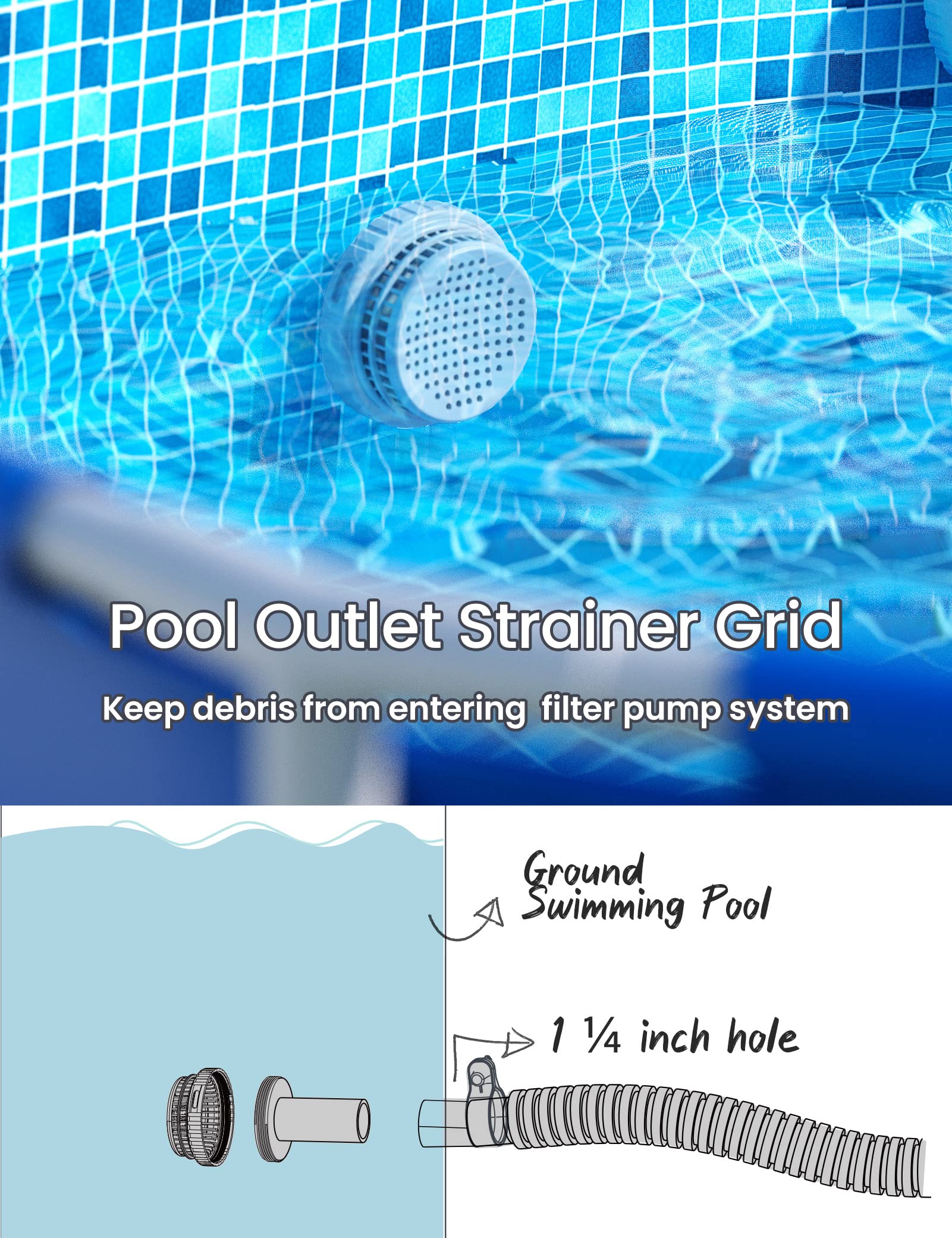 SUMMERBUDDY hoses next to parts showing correct scale and compatibility