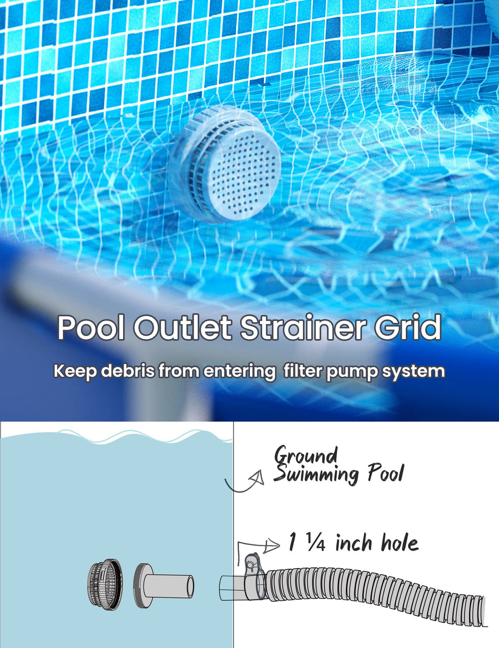 SUMMERBUDDY hoses next to parts showing correct scale and compatibility
