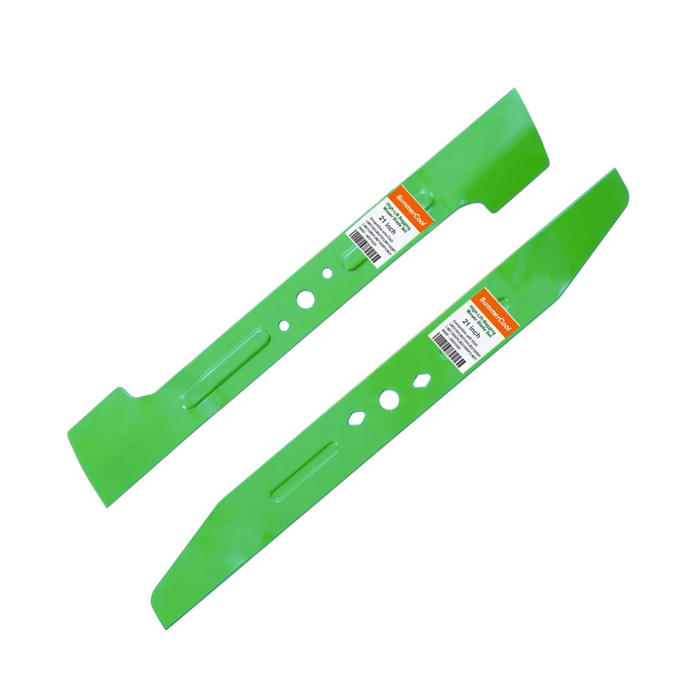 SummerCool 21 inch front view showing blade set and replacement benefit
