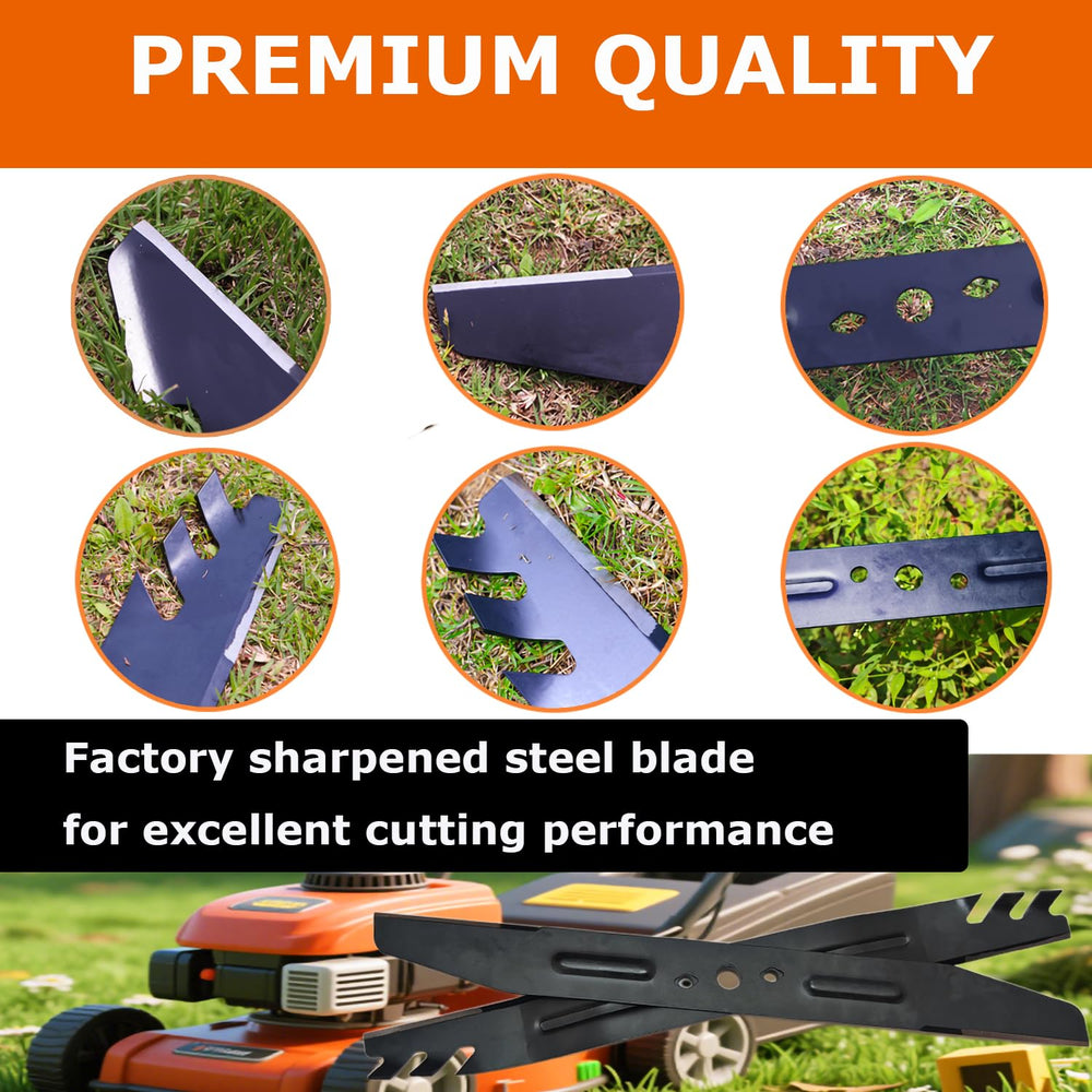 SummerCool blade installed on mower demonstrating improved cutting performance