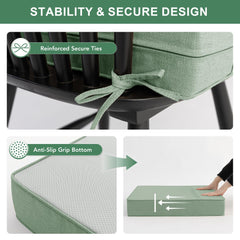 Summsun backrest overstuffed detail showing plush shredded-foam blend for contouring