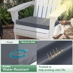 Summsun cushion on patio chair in use adds comfort to outdoor seating