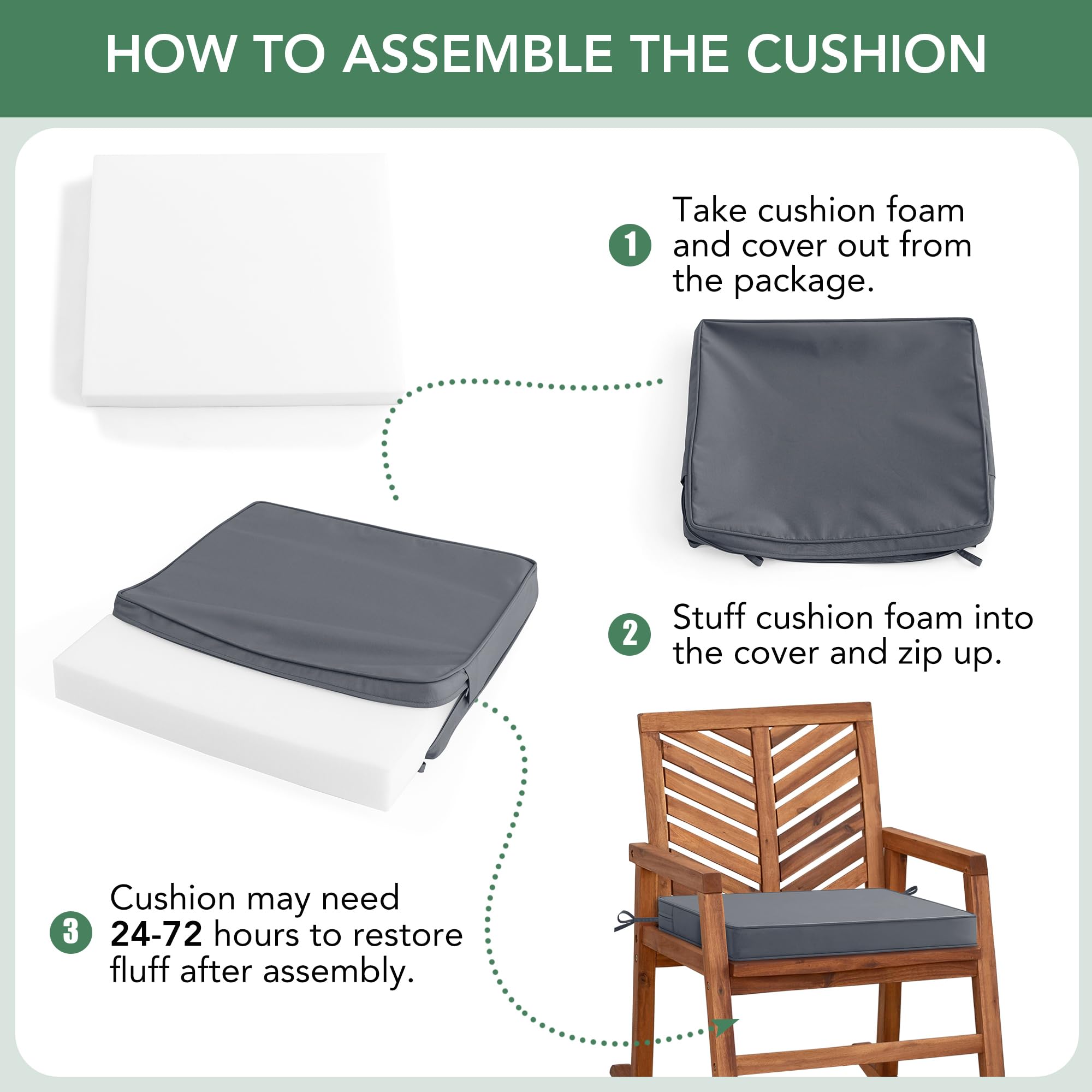 Summsun cushions styled on dining set create coordinated outdoor look