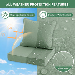 Summsun foam core cutaway of seat cushion illustrating dense 28D support