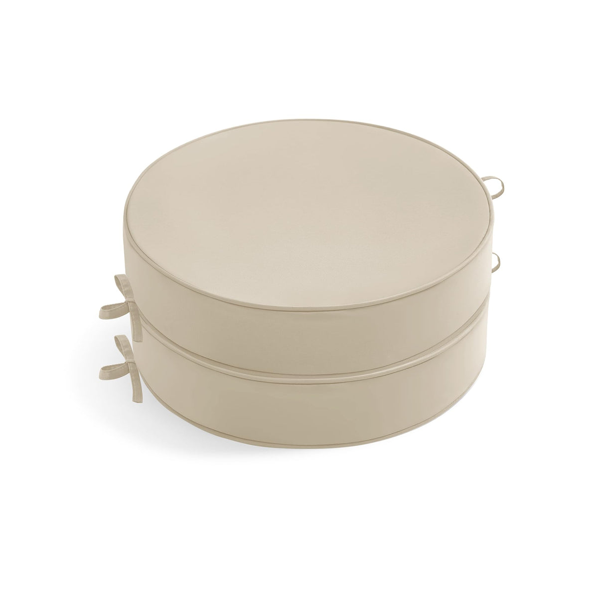 Summsun front view cream round cushion showing clean design and comfort