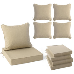 Summsun front view showing four Nature cushions, comfortable seating upgrade