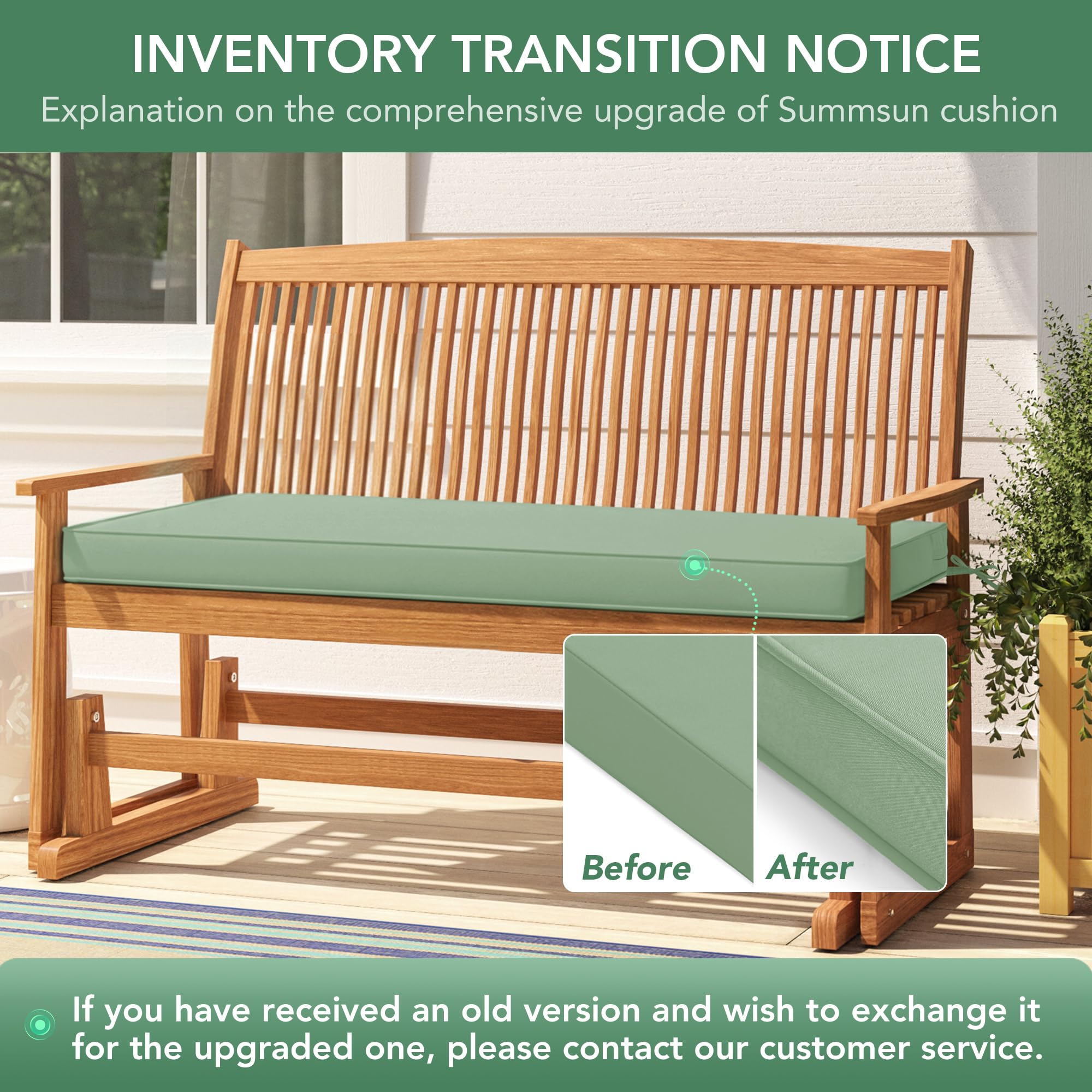Summsun cushion in a backyard setting enhancing outdoor seating comfort and decor