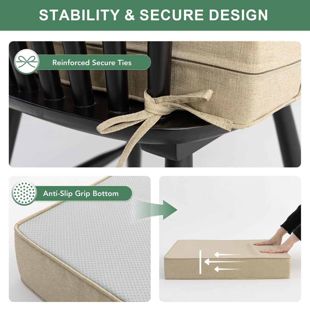 Summsun non-slip bottom detail improving stability on patio chairs