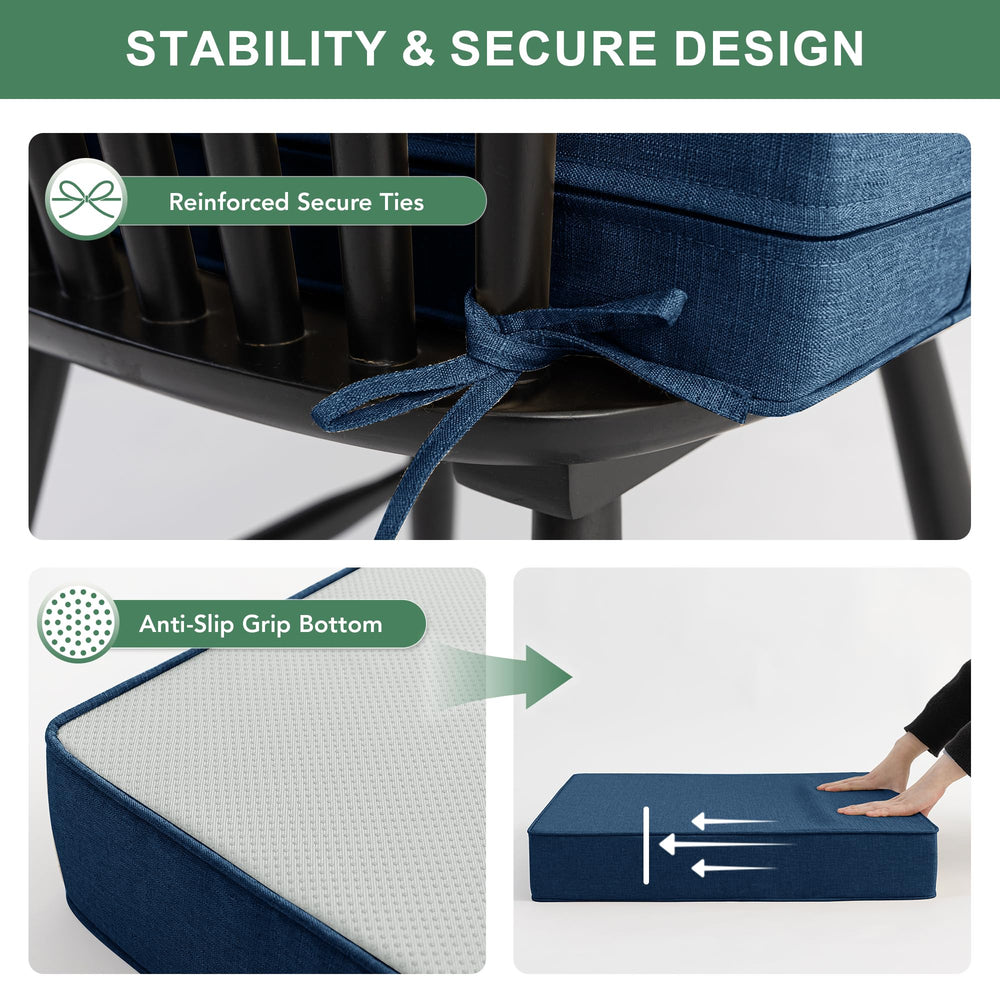 Summsun cushions on patio dining chairs illustrating comfort and style