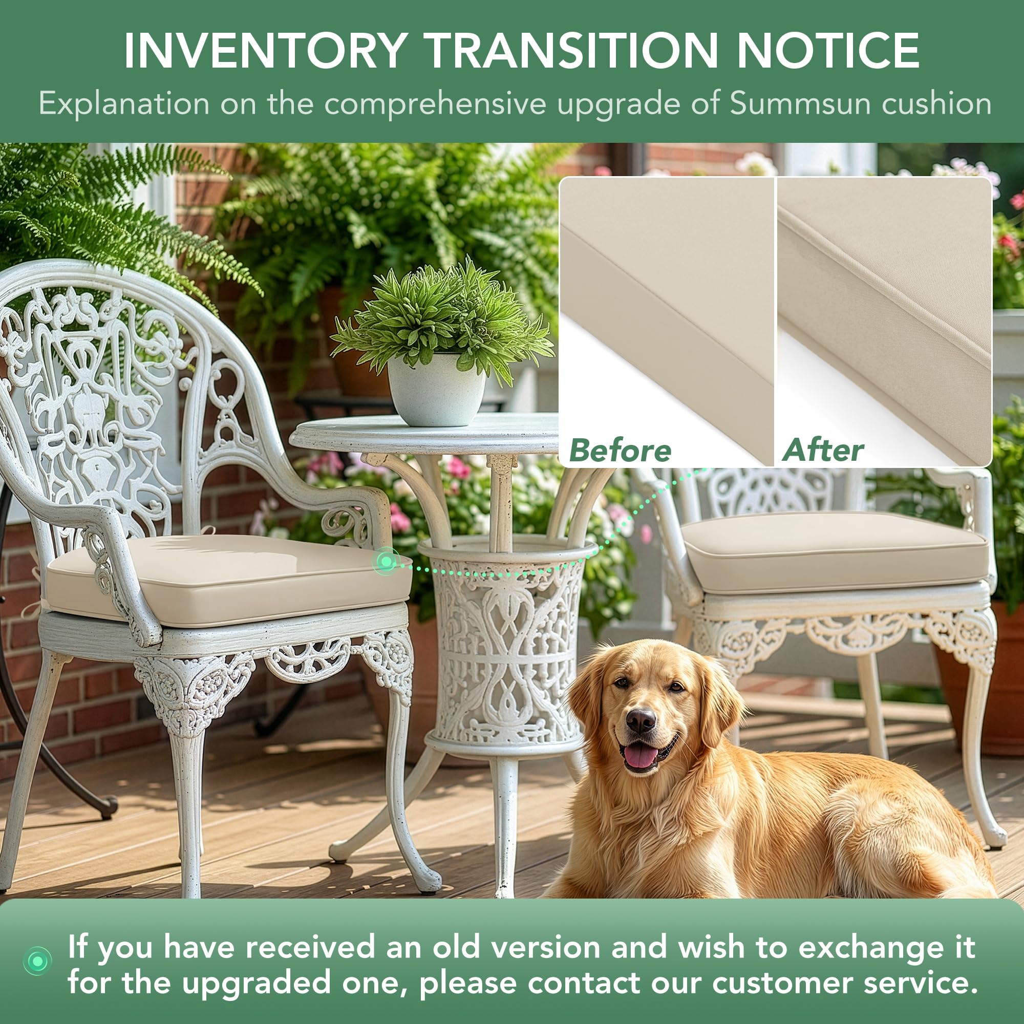 Summsun cushions arranged on porch demonstrating weather-ready outdoor style