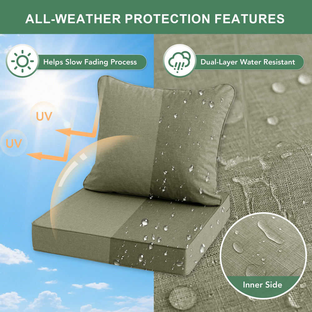 Summsun side view showing deep seat cushion thickness and firm 28D foam support.