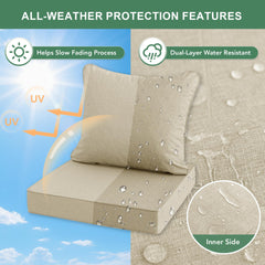 Summsun seat cushion foam profile showing high-density core for firm support