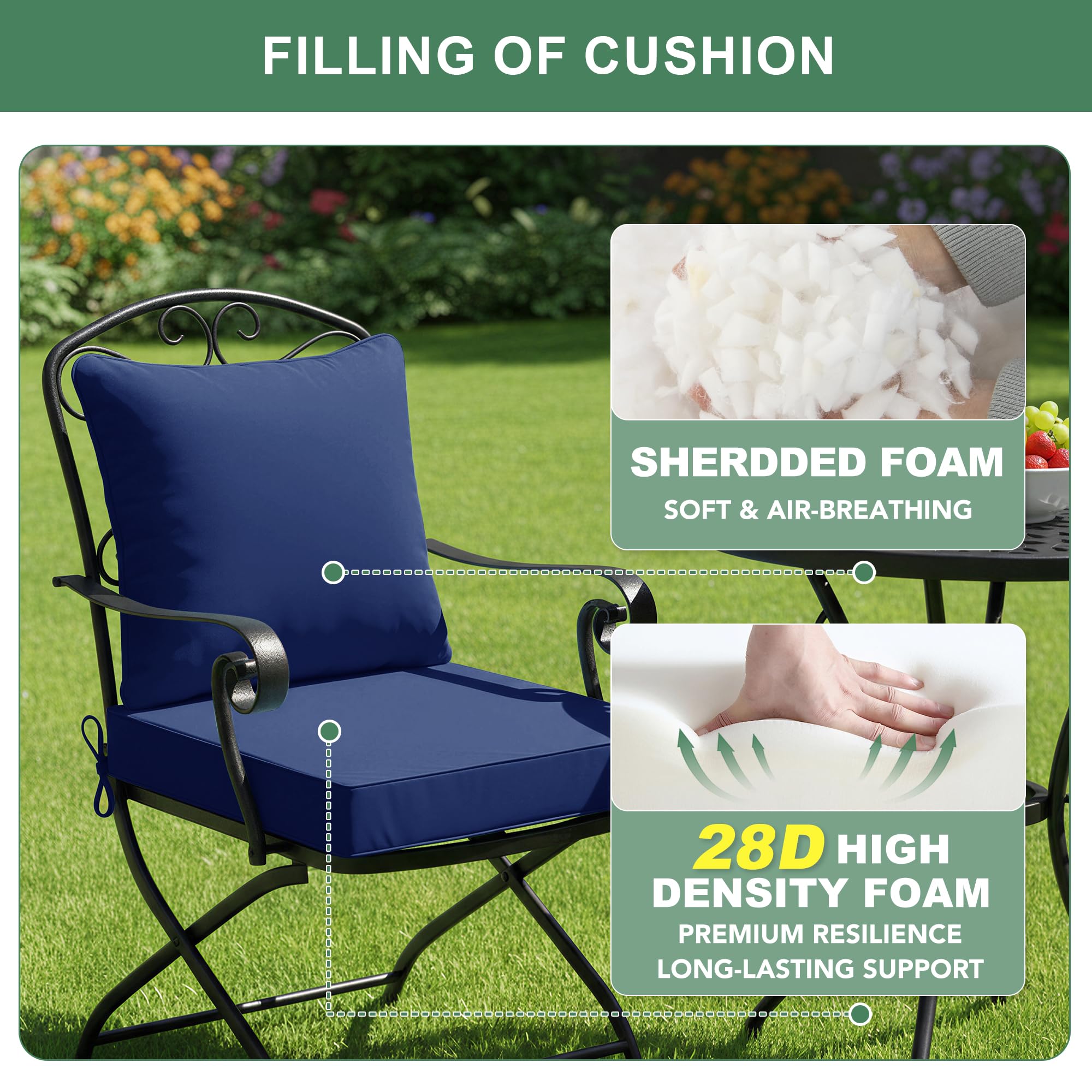 Summsun zipper on cushion cover, enables easy removal and washing