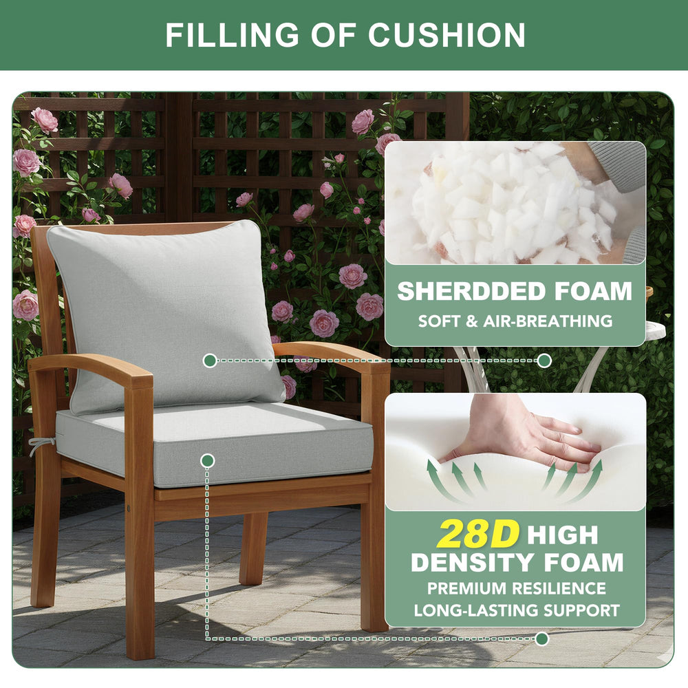 Summsun cushion tie and hidden zipper detail for secure attachment and easy removal