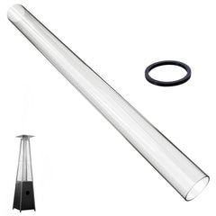 SUMNEW front view of glass tube showing full length and fit benefit