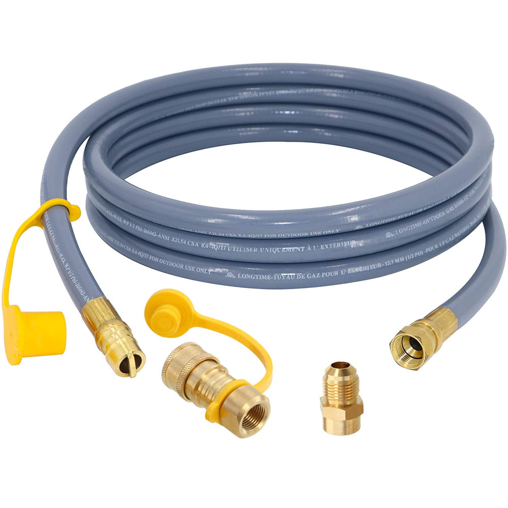 SUMNEW full hose assembly front view showing quick-disconnects and durable construction benefits reliability