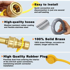 SUMNEW hose texture and bend demonstrating flexible rubber construction for easy routing