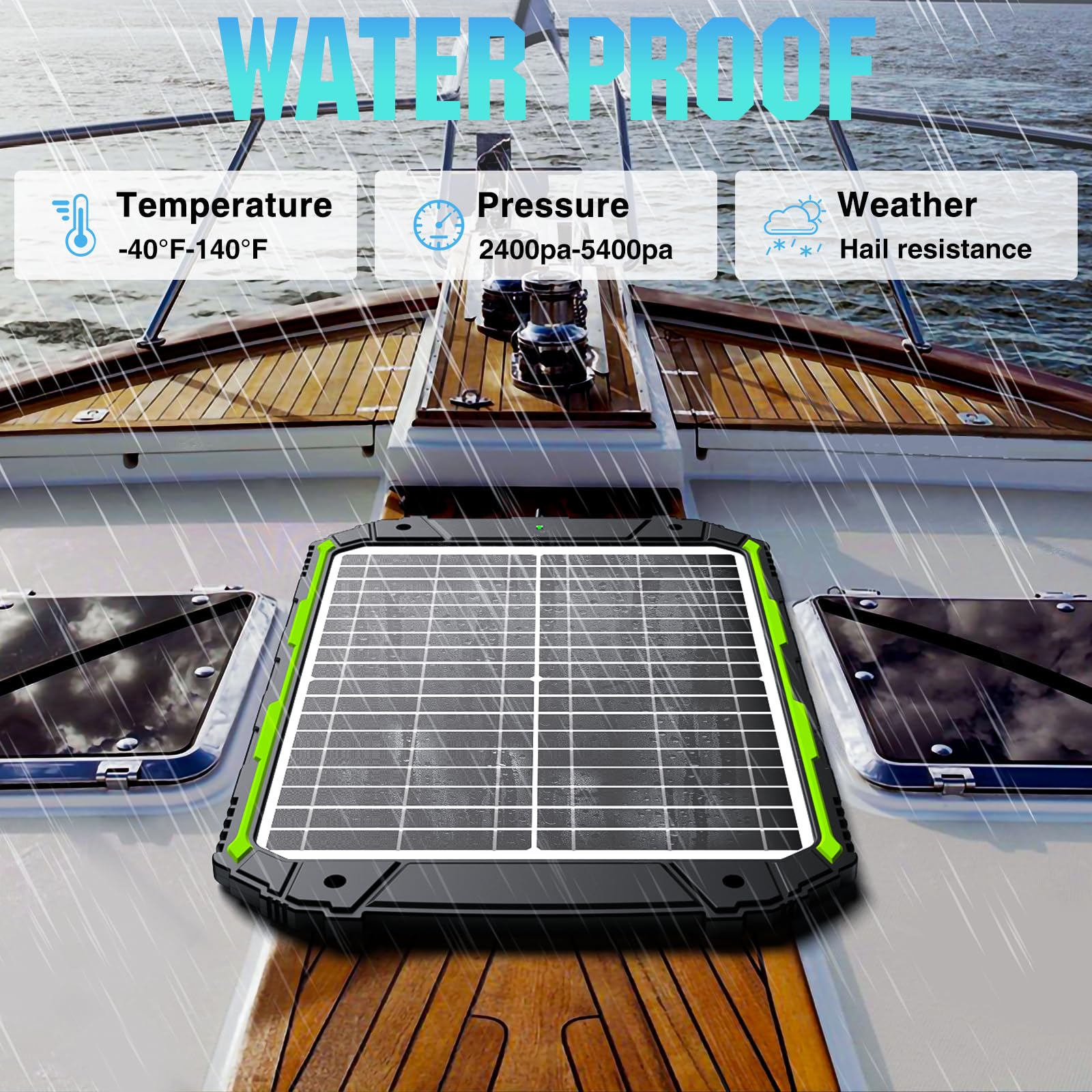 Sun Energise LED status indicator lit to confirm active charging