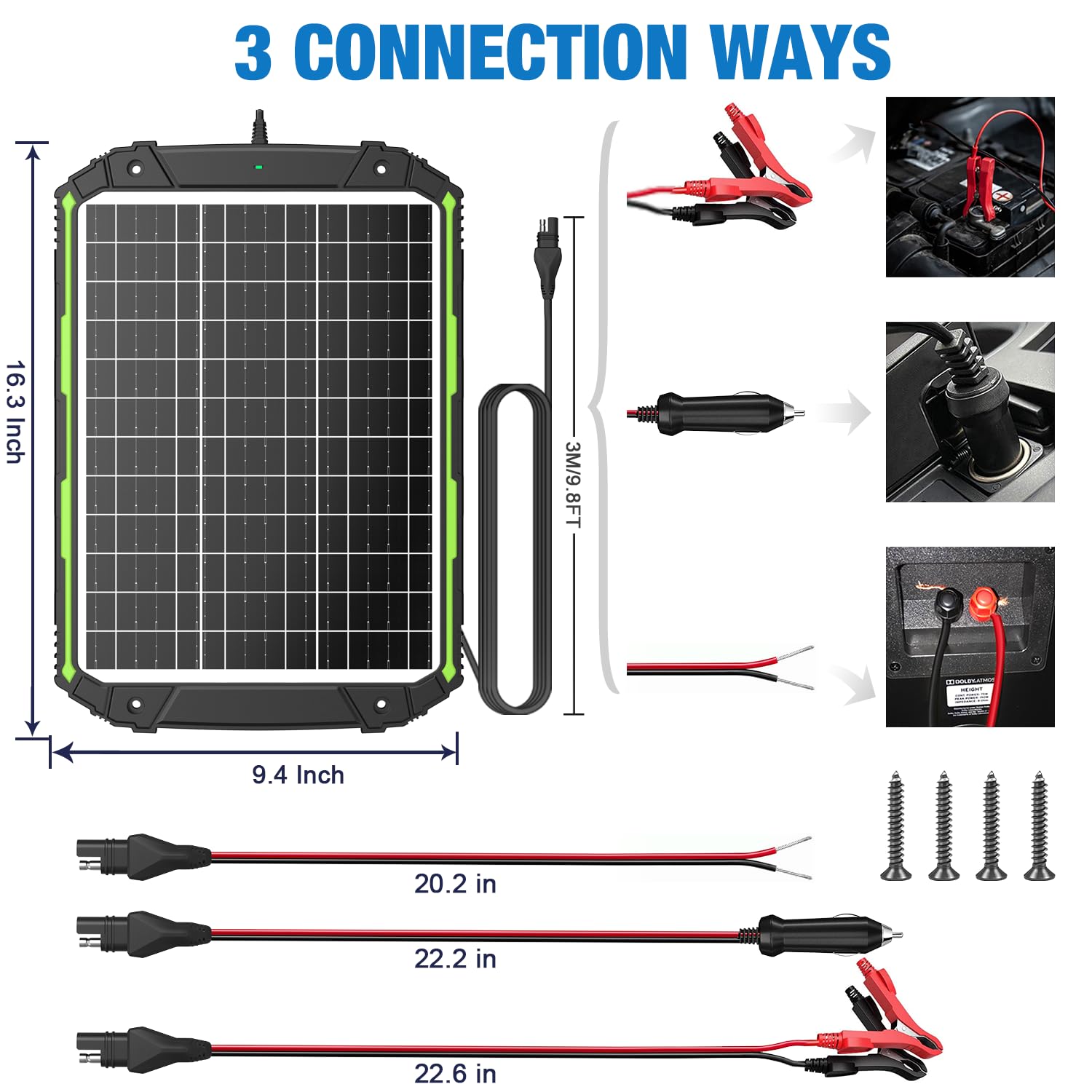Sun Energise beside a car battery showing size comparison and practical fit benefit