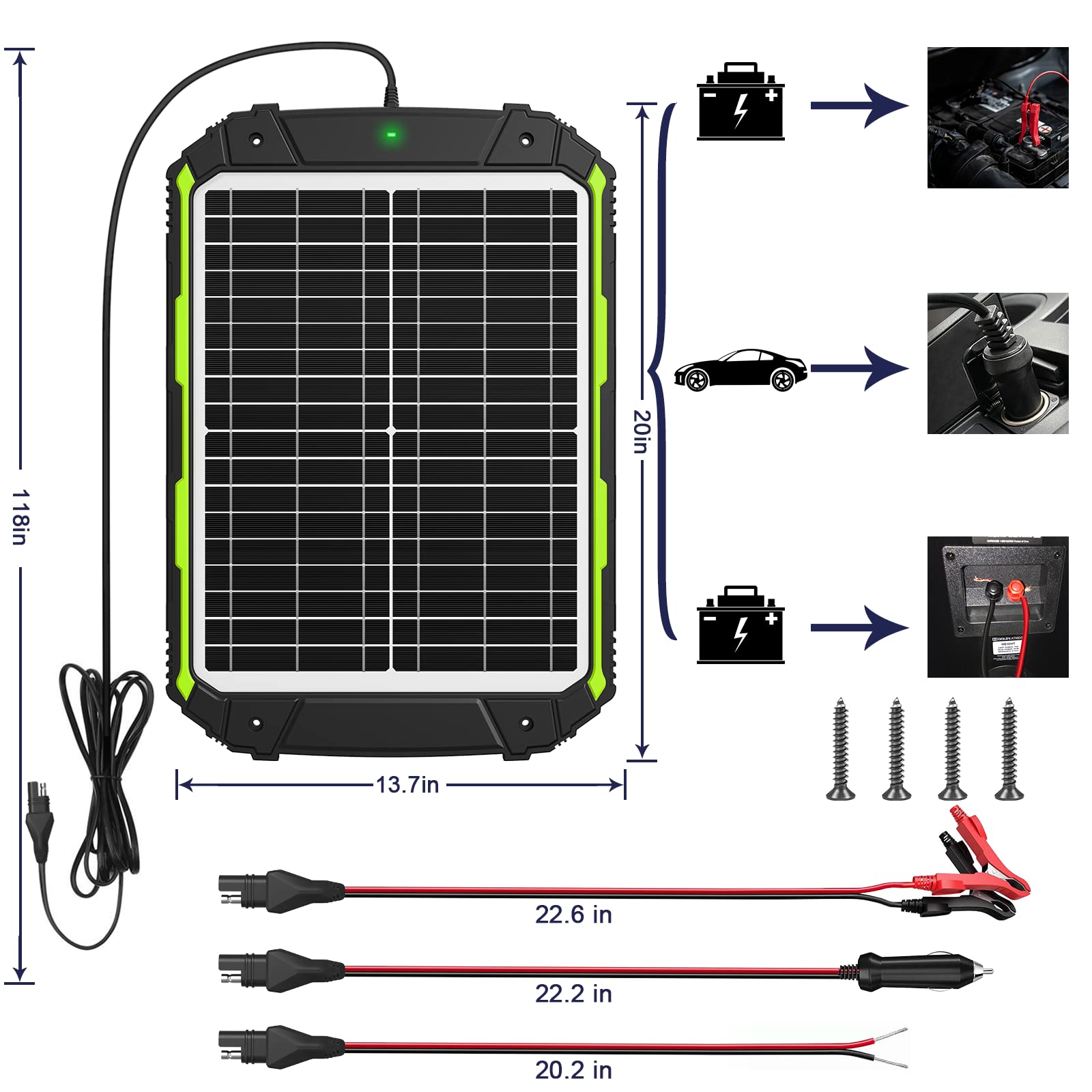 Sun Energise panel shedding water to show waterproof, weatherproof durability